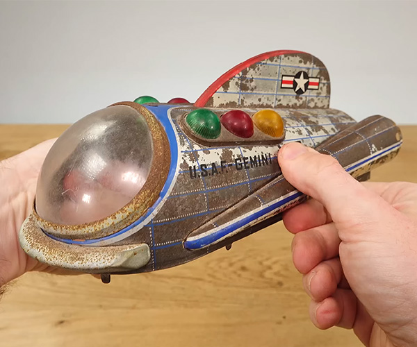 Restoring a 1960s Spaceship Toy