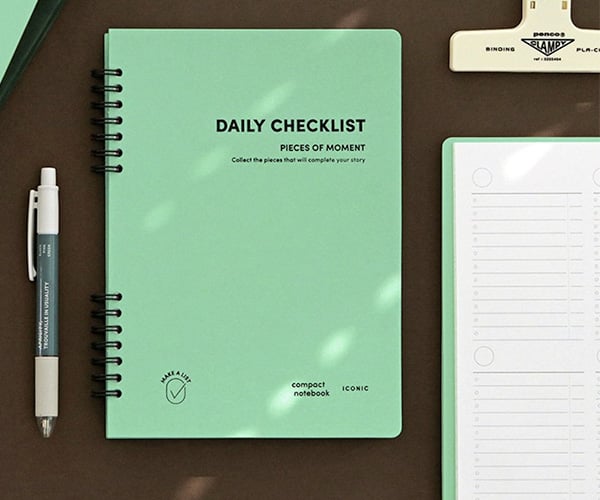 Daily Checklist Notebook