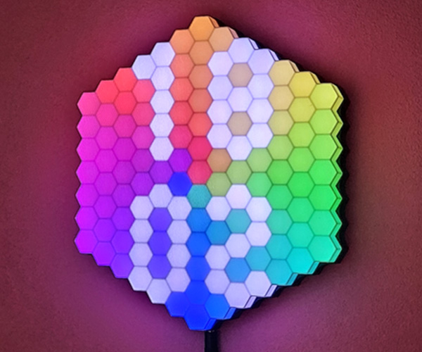 Hexaclock LED Hexagon Wall Clock